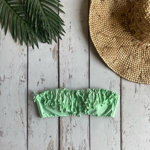 Victorias Secret Mint Green Strapless Swim Bikini Top Size Small